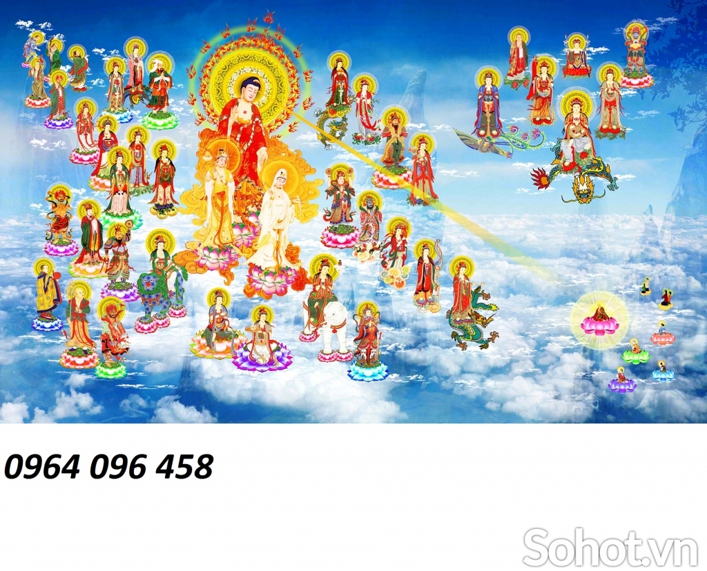 Tranh gạch 3d tây phương cực lạc - CVC55