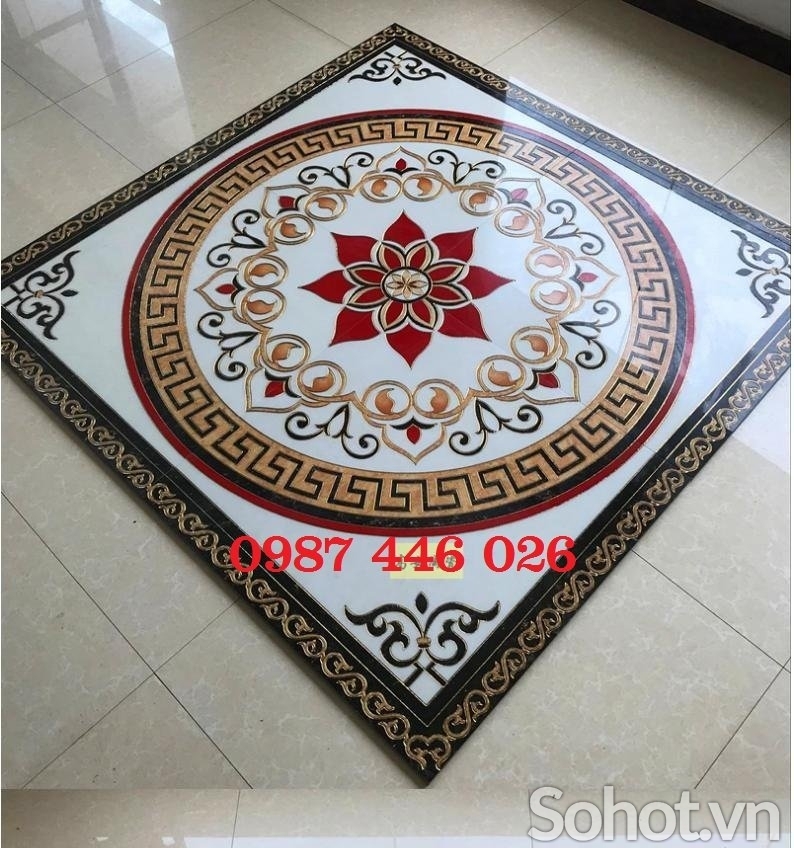 Gạch cầu thang chiếu nghỉ hoa văn HP578