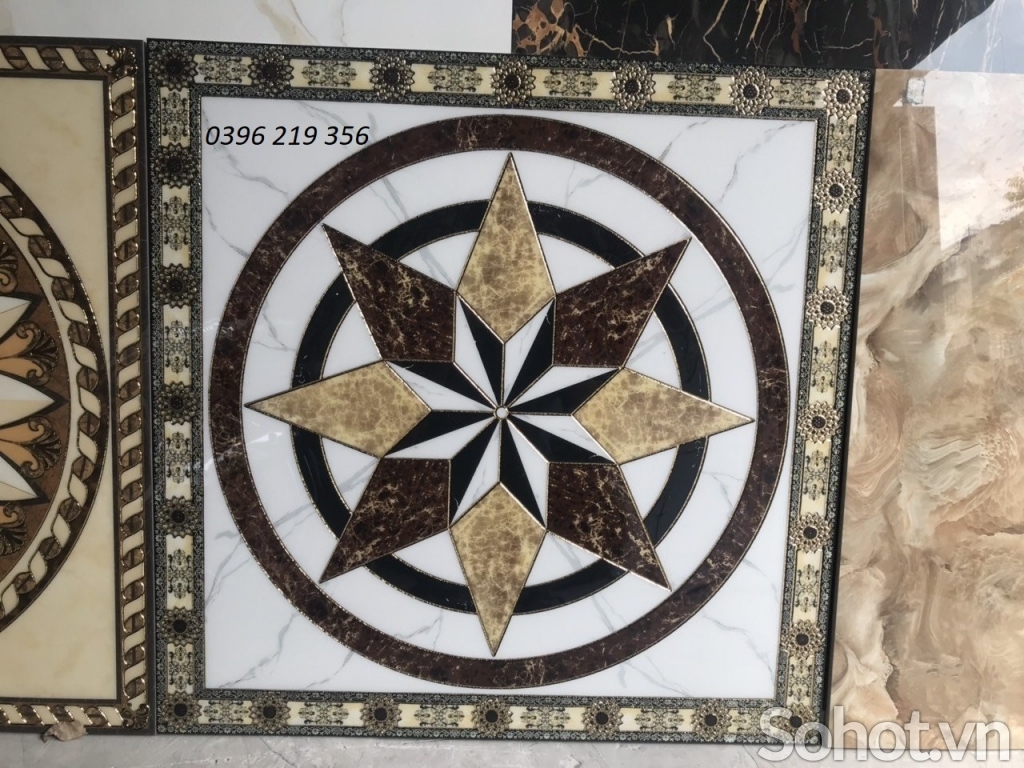 Gạch men 3d, chiếu nghỉ 80x80cm