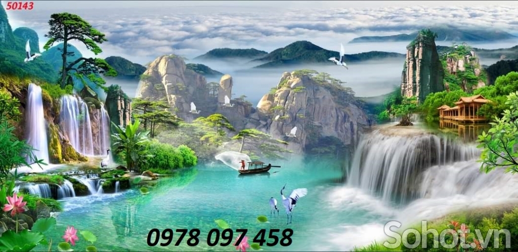 Tranh gạch 3d phong cảnh