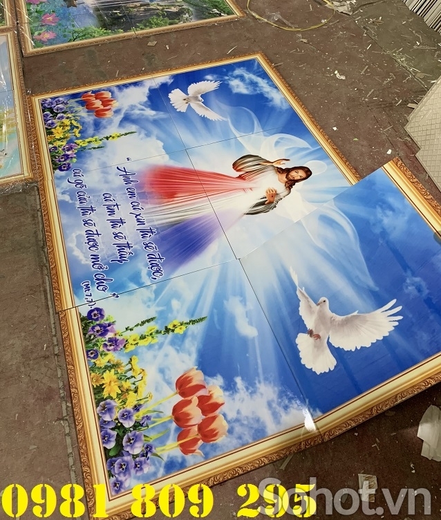 Gạch tranh - tranh công giáo thiên thần