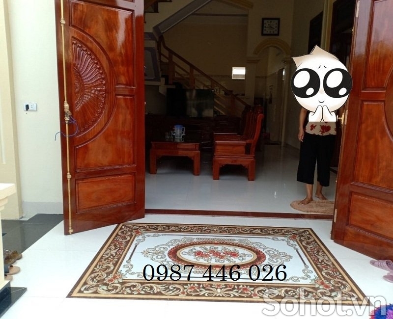 Thảm gạch lát ngoài hiên