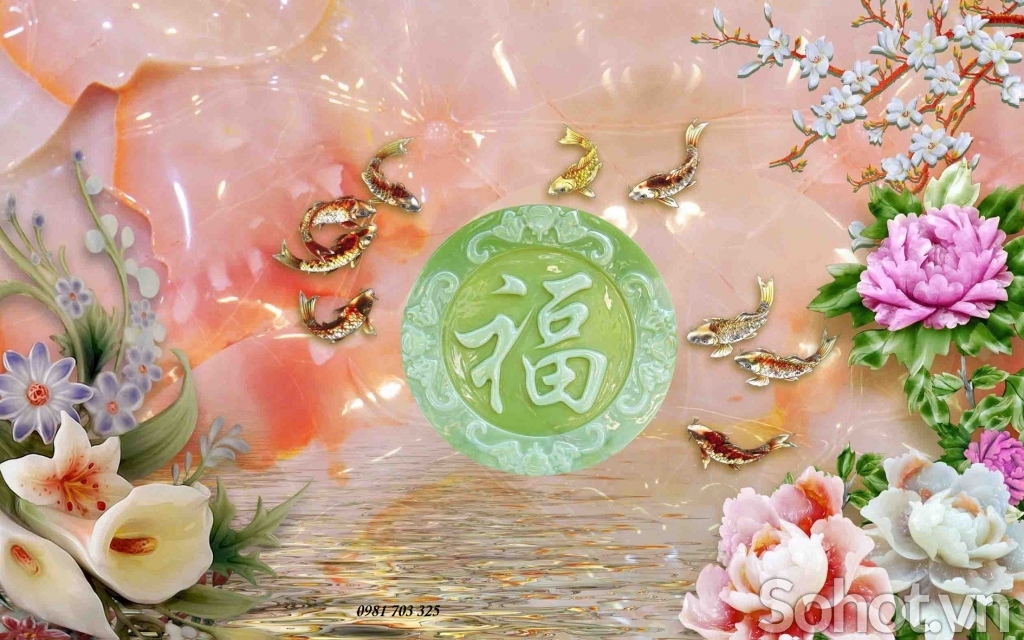 tranh sứ ngọc- tranh gạch men trang trí