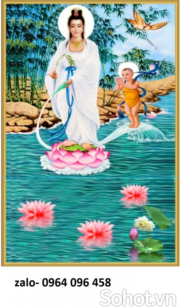 Tranh gạch 3d phật phòng thờ - 79CBB