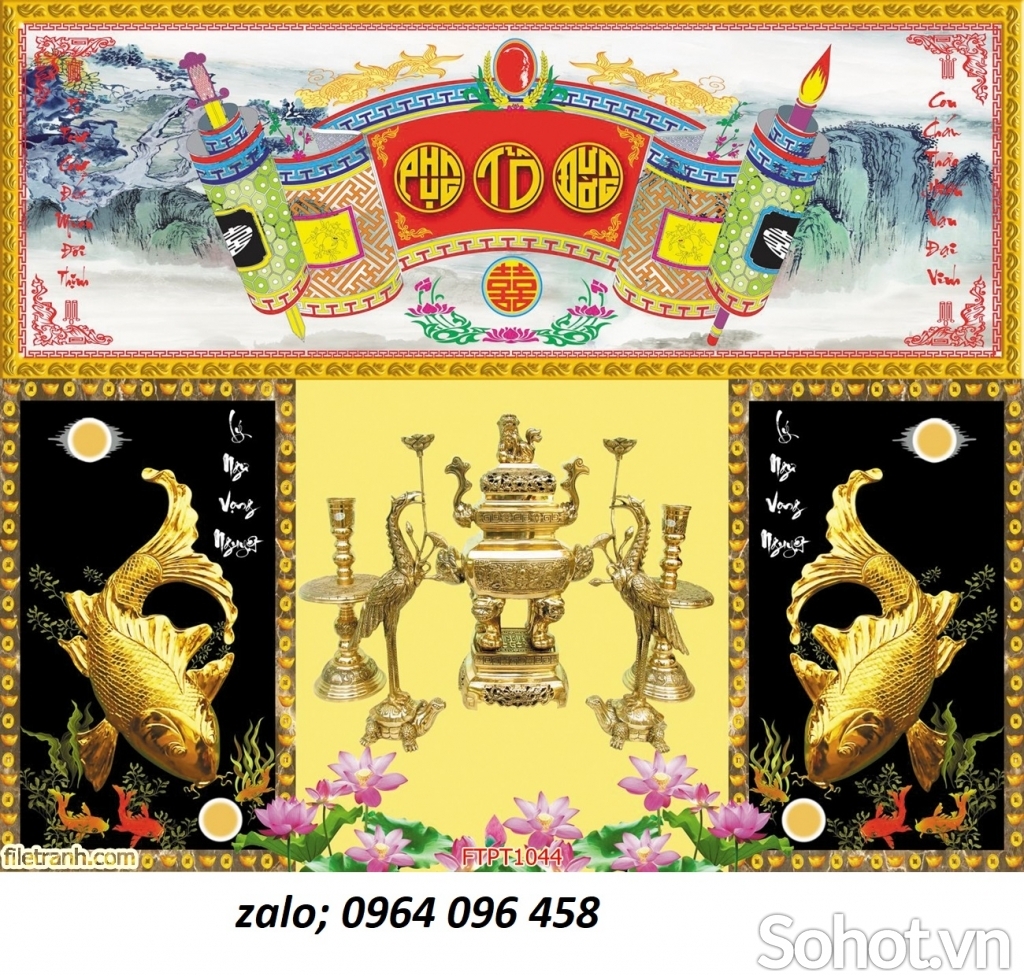 Tranh gạch 3d phòng thờ - DSZ33