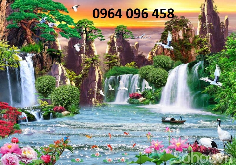 tranh gạch 3d ốp tường trang trí - 654DM