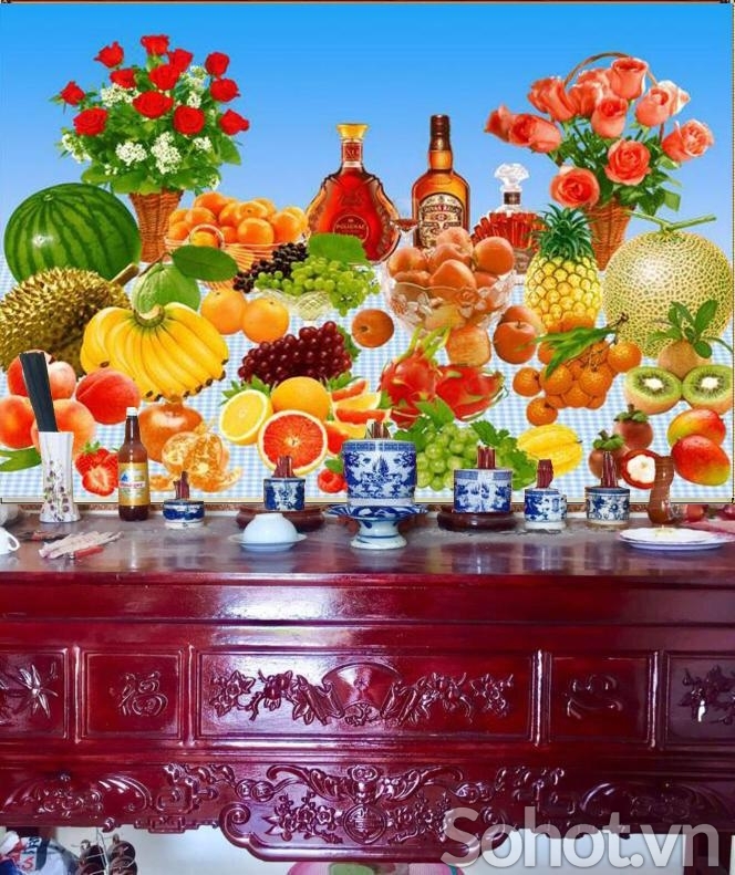 Tranh gạch - tranh ốp phòng thờ