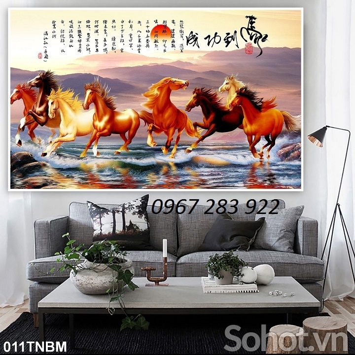 Gạch mã đáo thành công 3d- Tranh tường