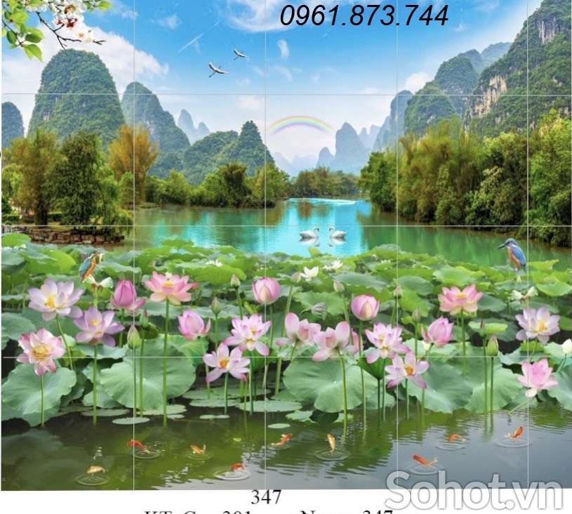 Tranh treo tường 3D phong cảnh