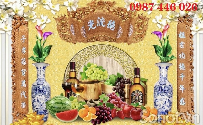 Tranh ban thờ, gạch tranh 3d