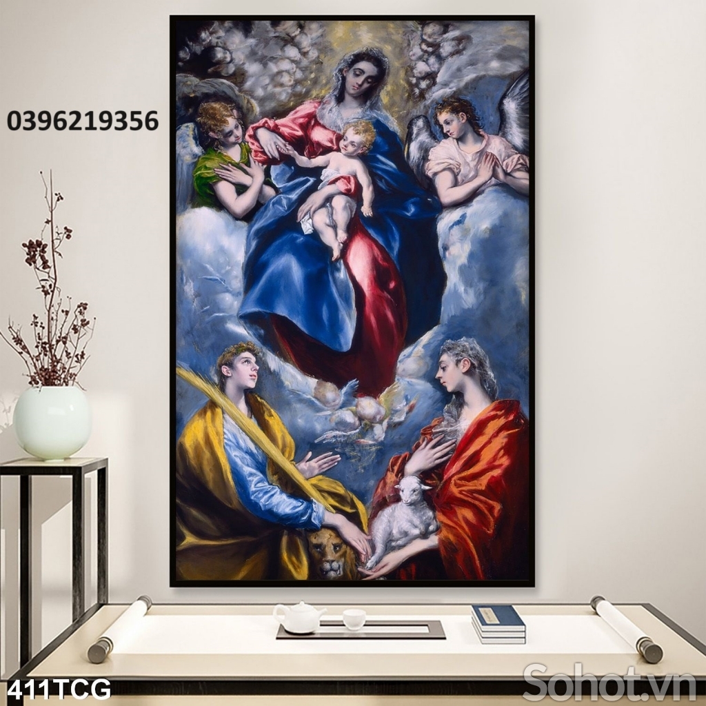 Tranh gạch công giáo 3d trang trí