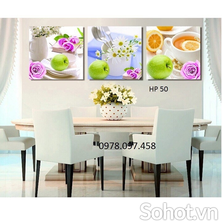 Phòng ăn - tranh gạch 3D