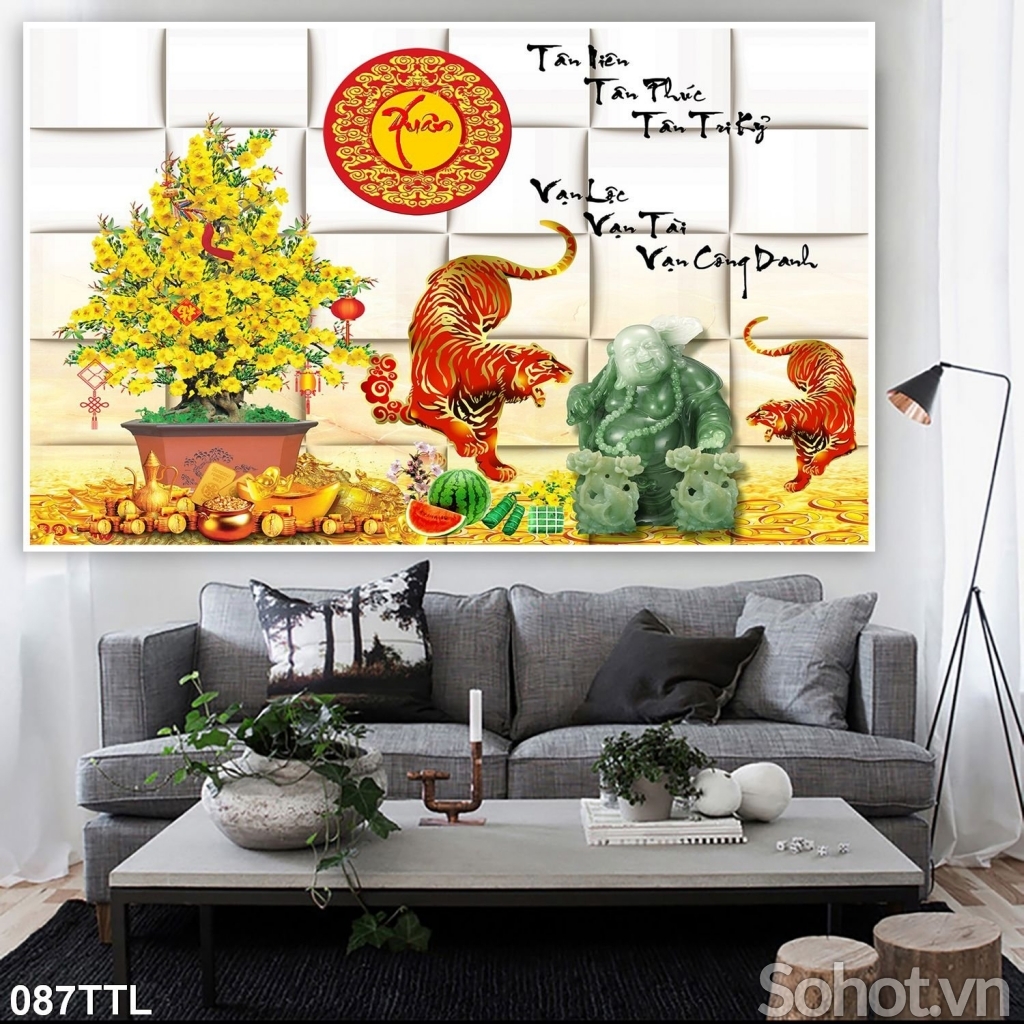 Tranh 3D thần tài