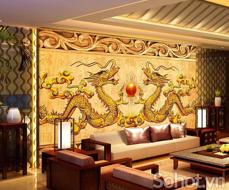 Tranh rồng- tranh gạch phong thủy