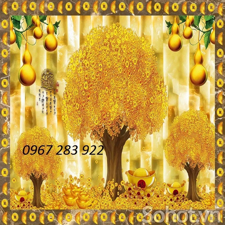Tranh phong thủy 3d ốp tường đẹp