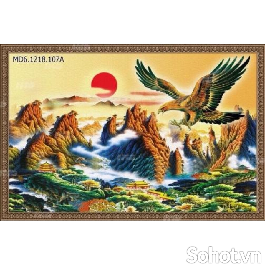 Tranh gạch 3d ốp tường phong thủy - 289CV