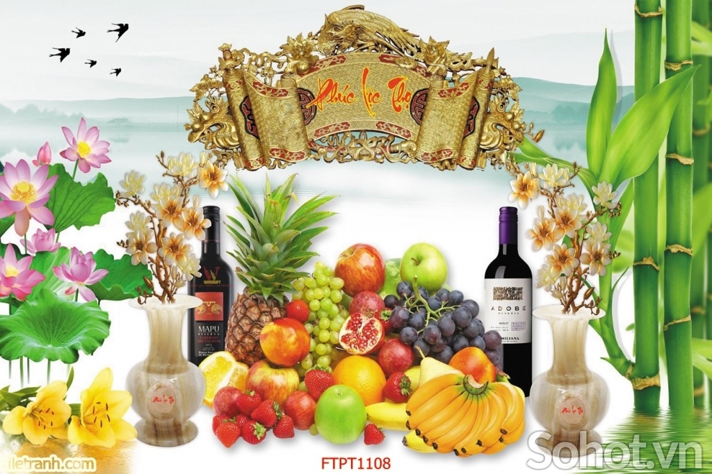 Tranh 3D- Tranh phòng thờ