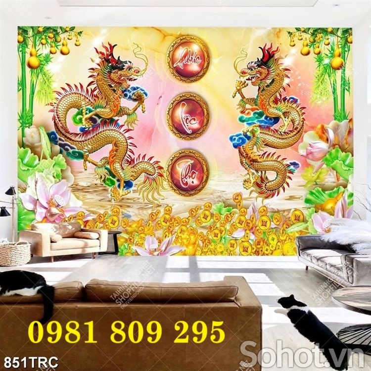 Gạch tranh , gạch rồng , tranh cập rồng 3d