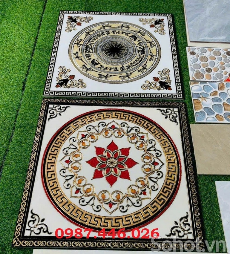 Gạch thảm hoa văn cầu thang, chiếu nghỉ