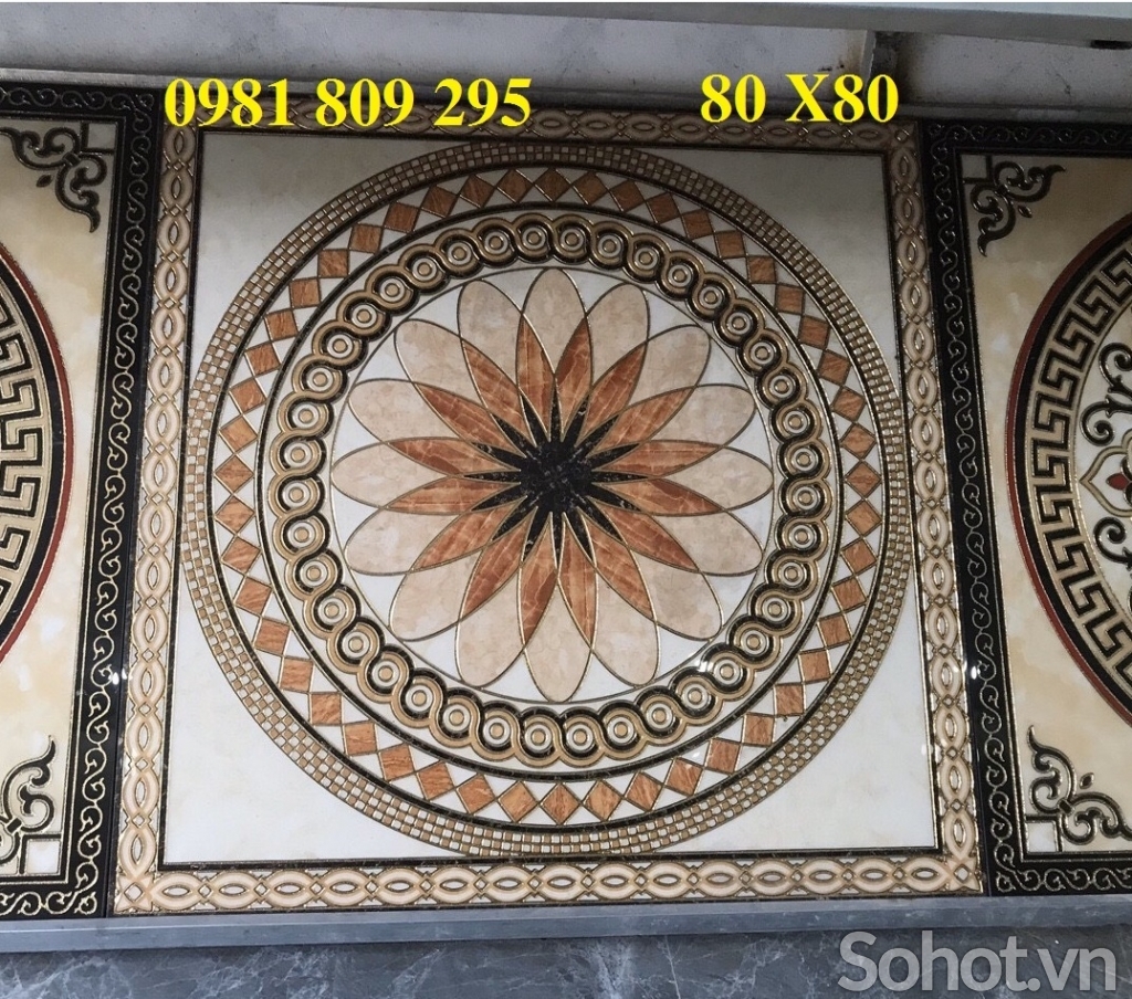 Gạch thảm 80x80 trang trí đẹp , chiếu nghỉ cầu thang JS746