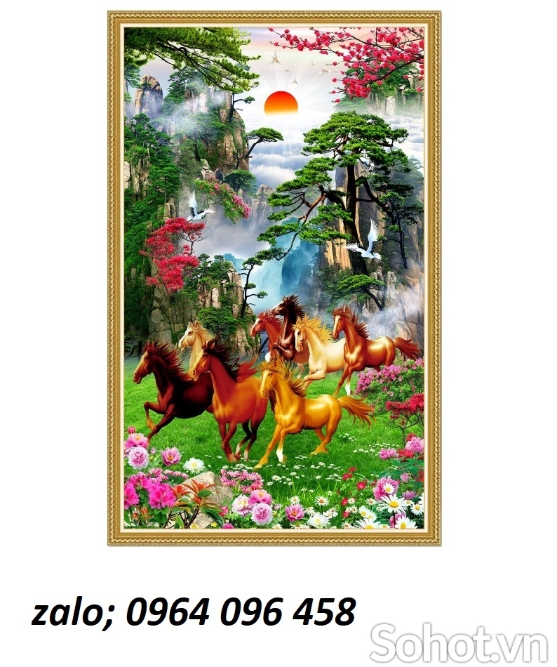 Tranh gạch 3d mã đáo thành công - LK84