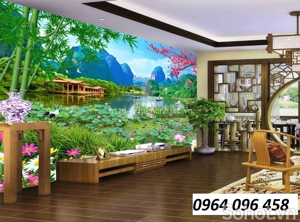 Tranh cảnh thiên nhiên 3d - tranh gạch 3d - VBNN94