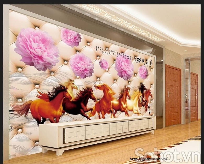 Tranh gạch 3d con ngựa - SXBB99