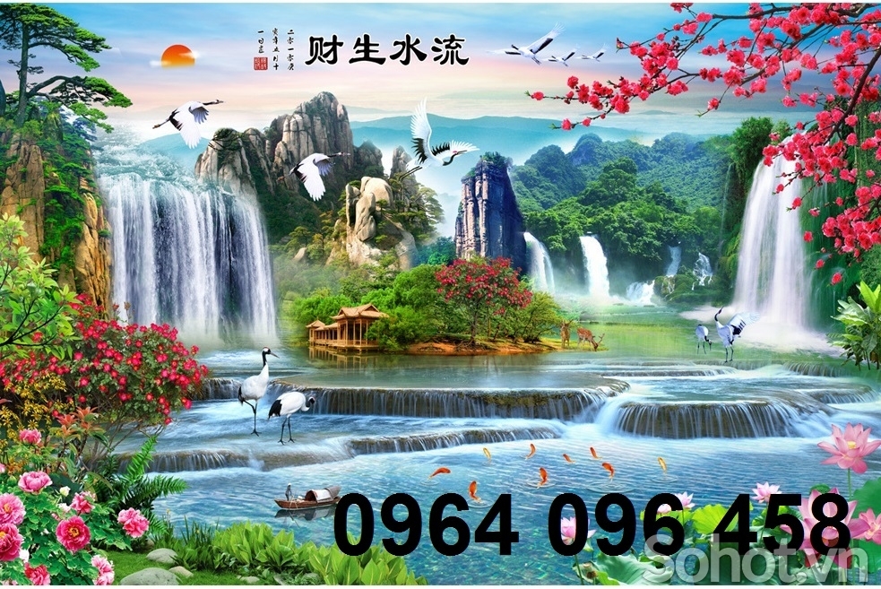 Gạch tranh 3d ốp tường rào - VCB55