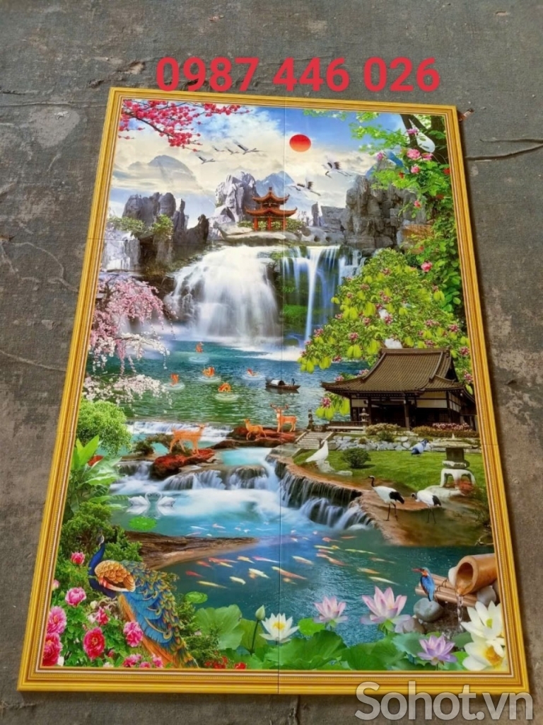 Gạch in tranh 3d ốp tường HP77733