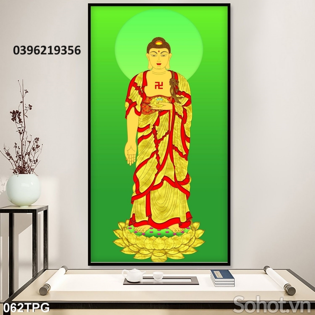 Tranh gạch Phật giáo trang trí