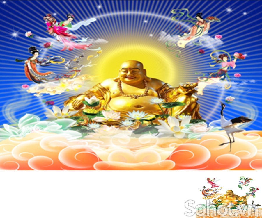 Tranh gạch 3d phật di lặc - XP098