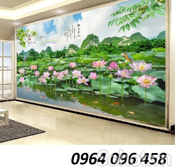 Tranh đồng quê 3d - gạch tranh 3d ốp tường