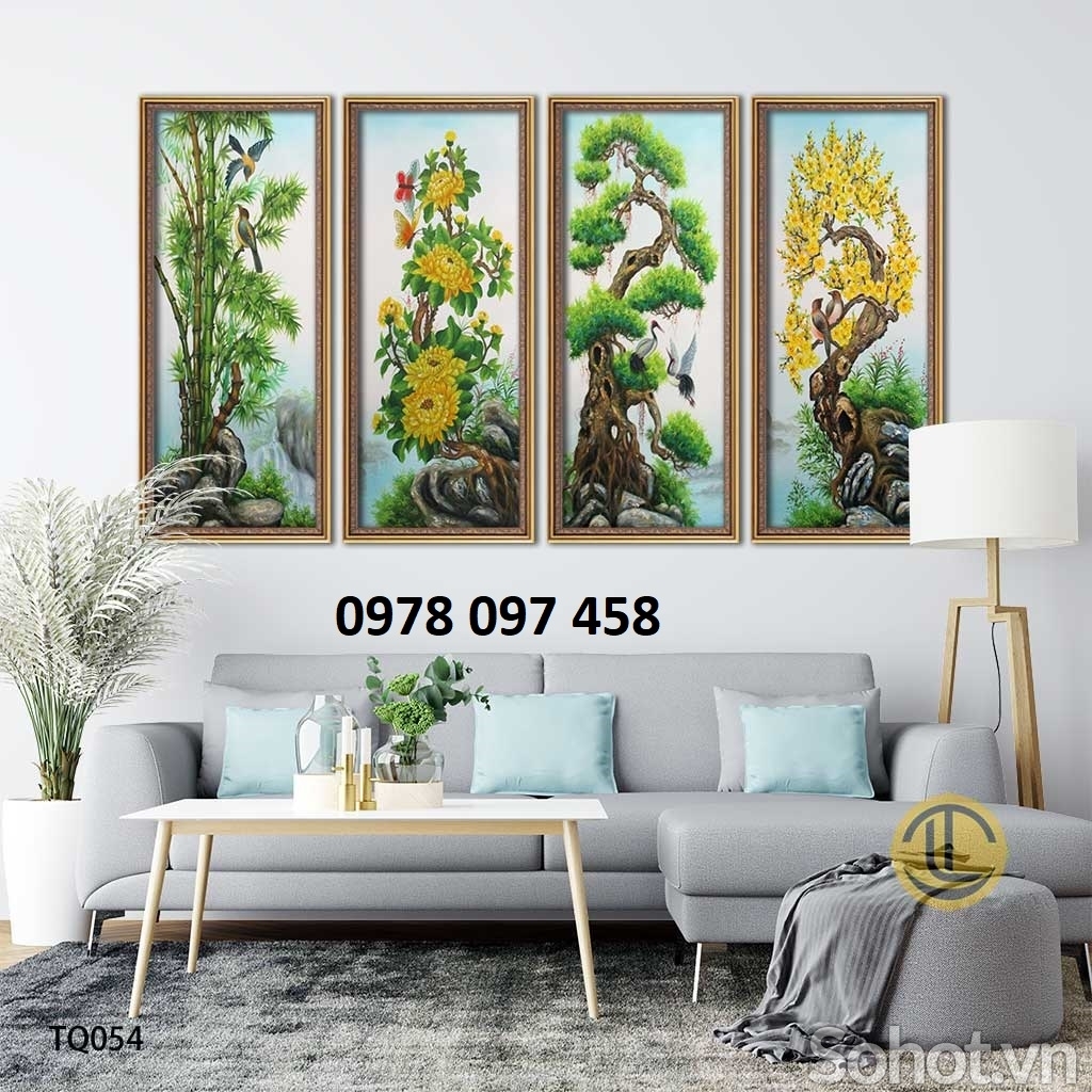 Tân trang phòng khách- gạch tranh 3D