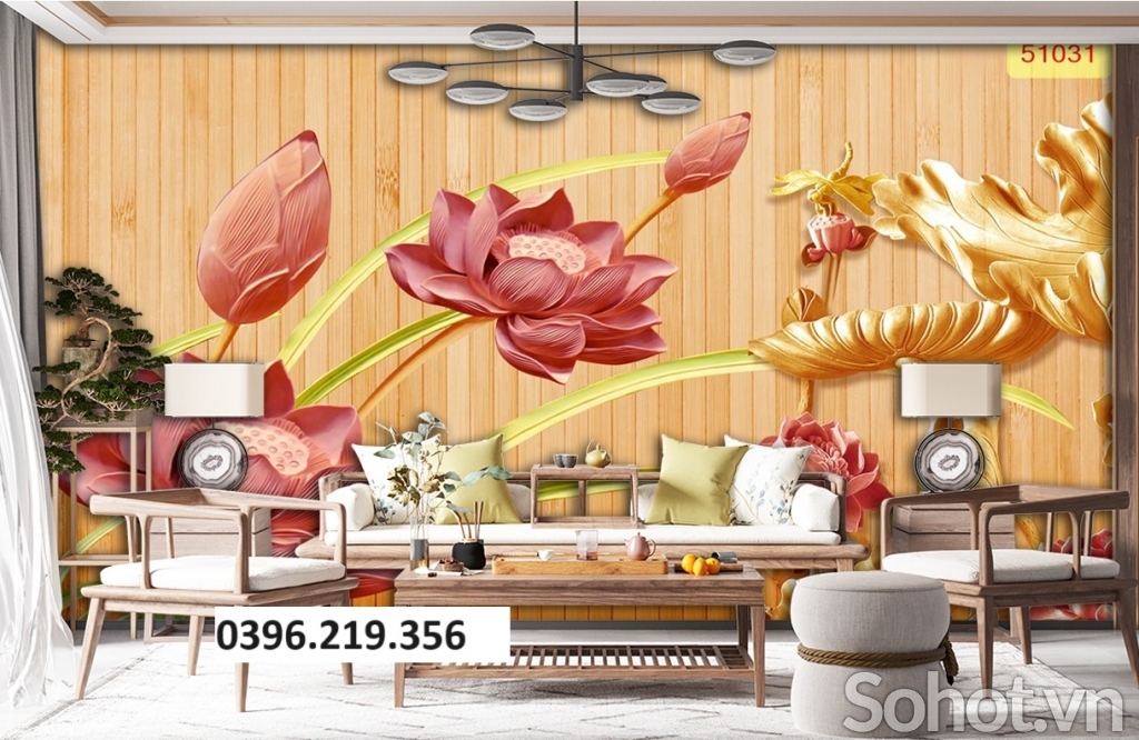 Gạch tranh điêu khắc 3D đẹp