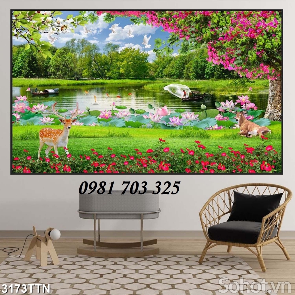 Tranh gạch 3D, tranh phong cảnh