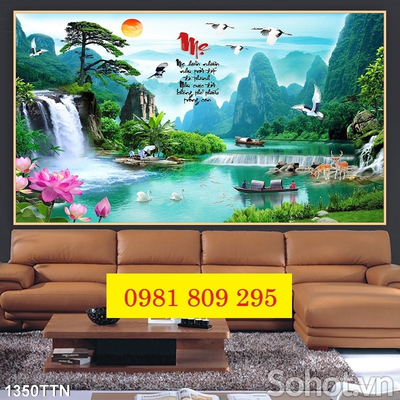 Tranh cao cấp , tranh gạch men phong cảnh HS665