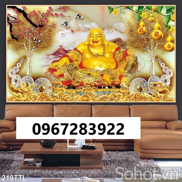 Gạch tranh 3d tài lộc sang trọng