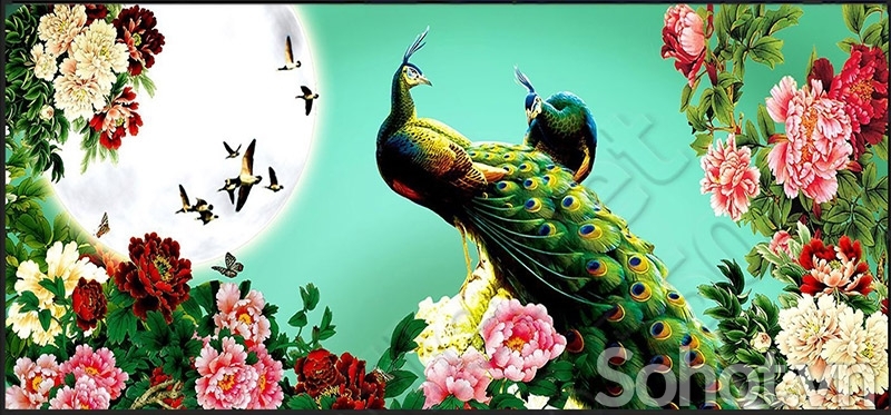 Tranh gạch 3d phòng khách - phòng thờ - phòng ngủ - CNNV53