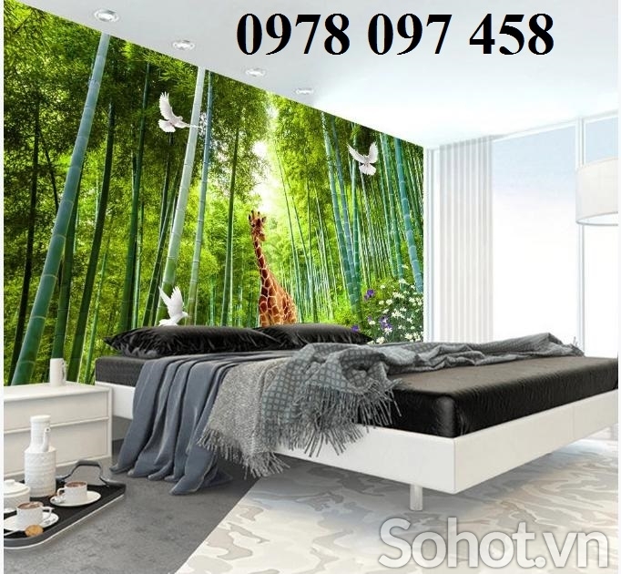 Gạch tranh trang trí phòng ngủ