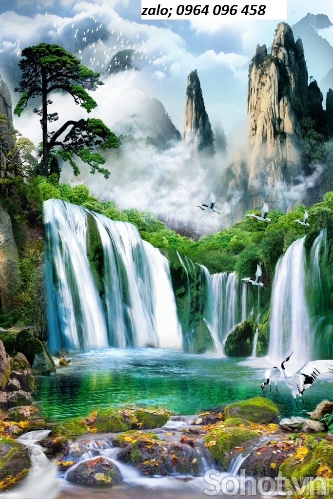Tranh gạch 3d phong thủy - phong cảnh - 2999NB