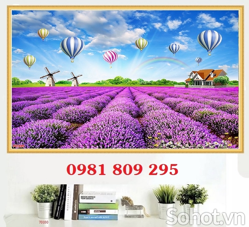 Tranh tường vườn hoa trang trí tường GP77