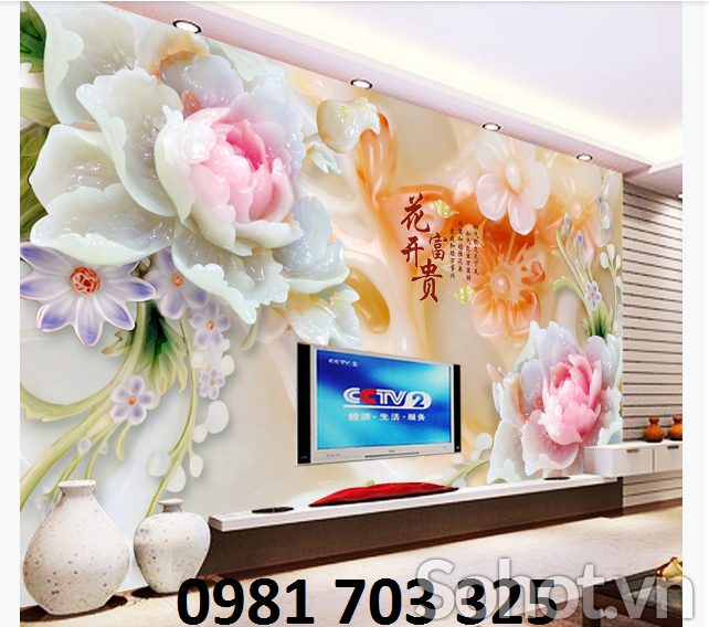 tranh sứ ngọc, gạch tranh 3D trang trí