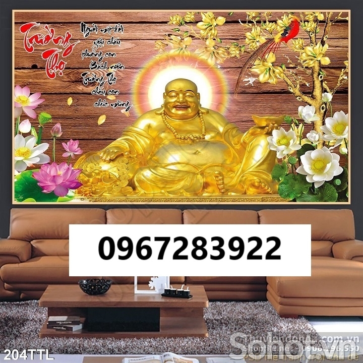 Tranh gạch tài lộc phong thủy 3d