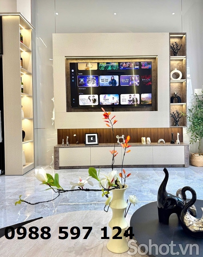 Tấm than tre ốp tường đẹp phòng khách