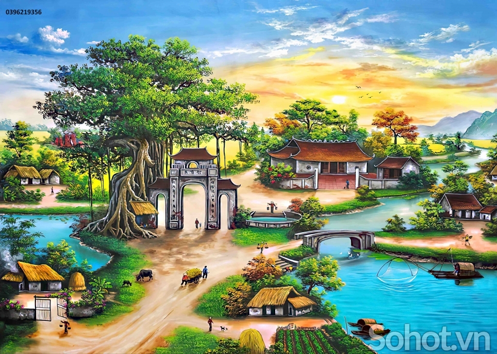 Tranh đồng quê trang