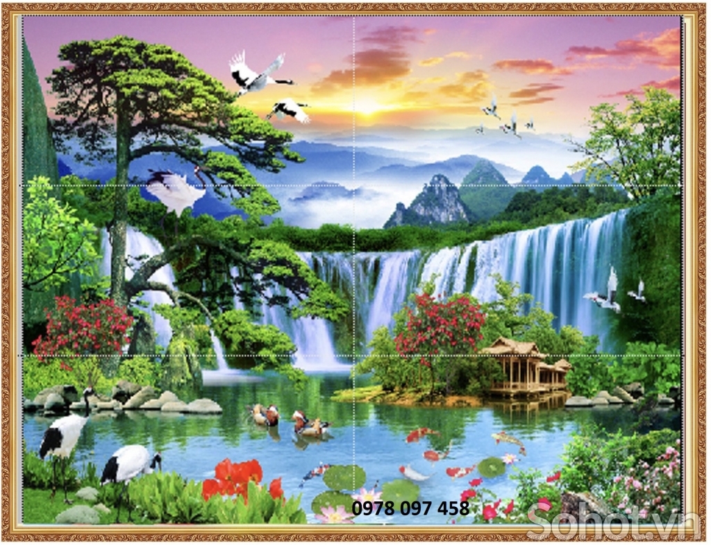 Gạch tranh 3D ốp tường