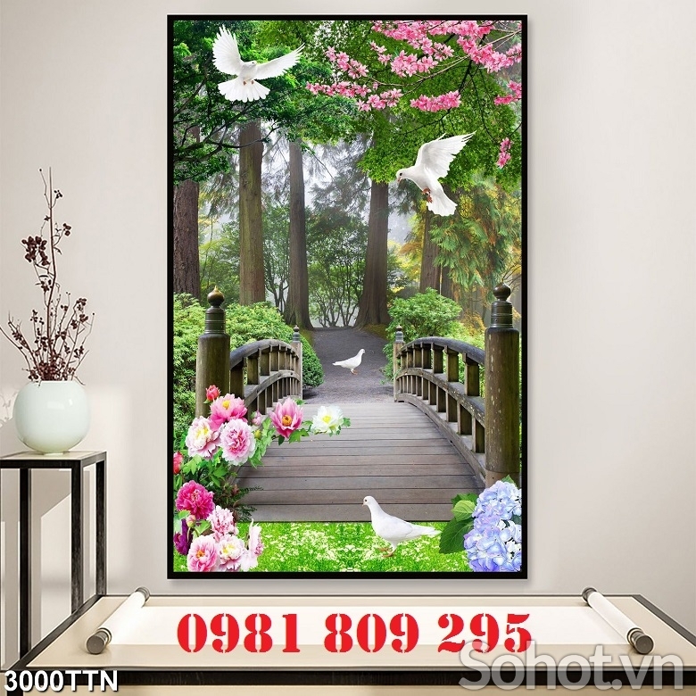 Mẫu gạch 3d thiên nhiên cao cấp