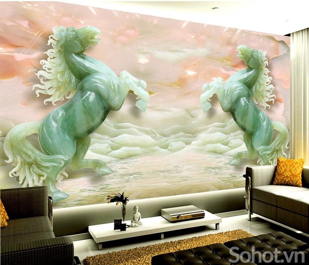 Tranh sứ ngọc 3D trang trí phòng