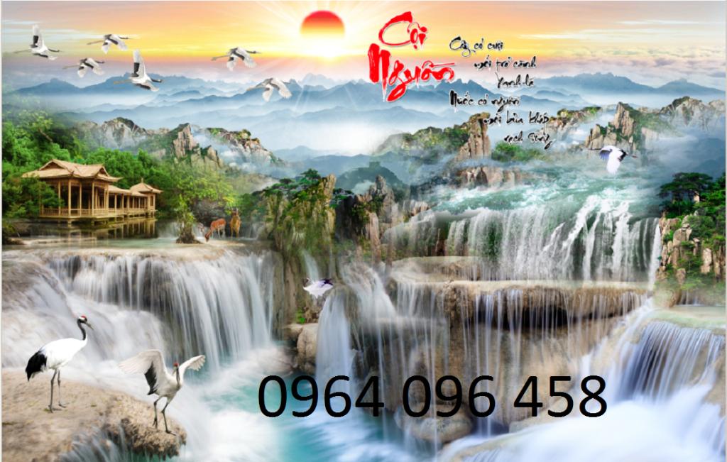 Tranh gạch 3d ốp tường phòng thờ - 1908X