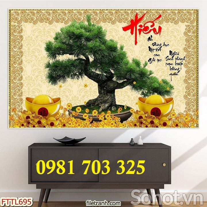 Tranh gạch 3d trang trí Hoa Mai